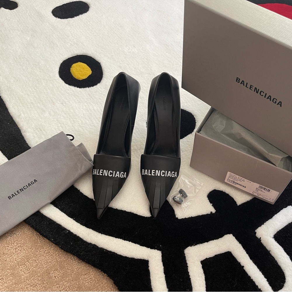 Balencigia Fringe Knife Heels